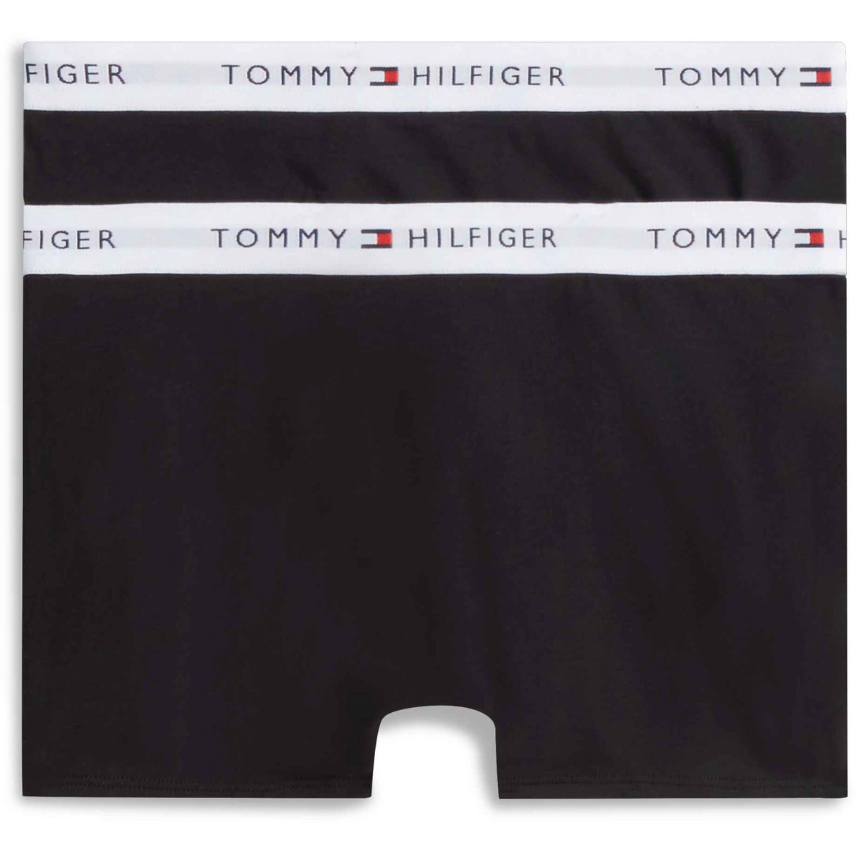 Tommy Hilfiger Black / Black-Orange 2-Pack Cotton Trunk