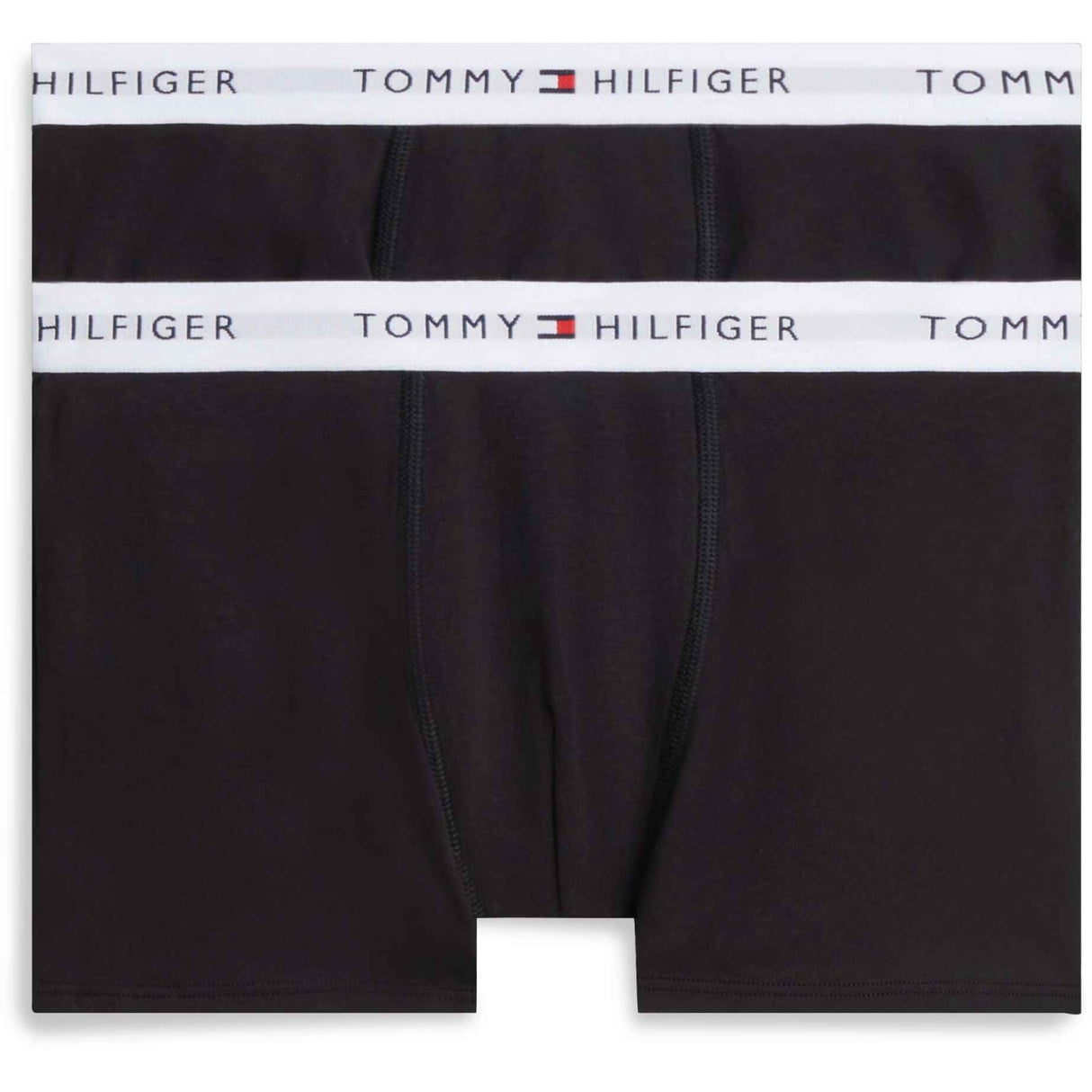 Tommy Hilfiger Black / Black-Orange 2-Pack Cotton Trunk