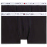 Tommy Hilfiger Black / Black-Orange 2-Pack Cotton Trunk