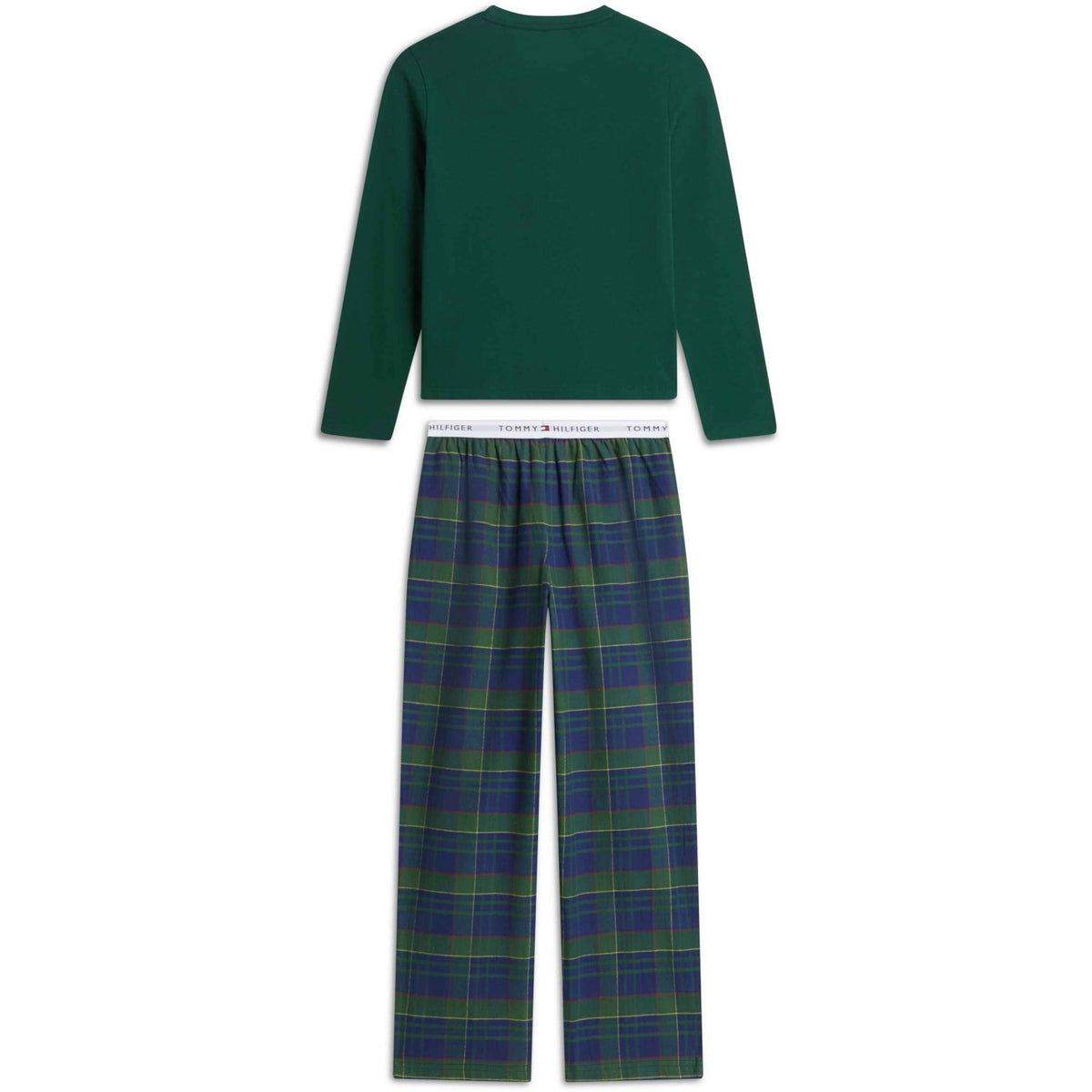 Tommy Hilfiger Orn Green / Buffalo Check Evergreen-Brown Long Pj Set