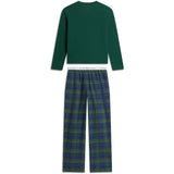 Tommy Hilfiger Orn Green / Buffalo Check Evergreen-Brown Long Pj Set