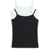 Tommy Hilfiger White / Black-Orange 2-Pack Cotton Cami Top