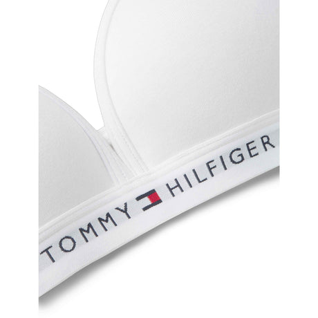 Tommy Hilfiger White-White Cotton Fixed Foam Bra