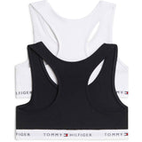 Tommy Hilfiger White / Black-Orange 2-Pack Cotton Bralette