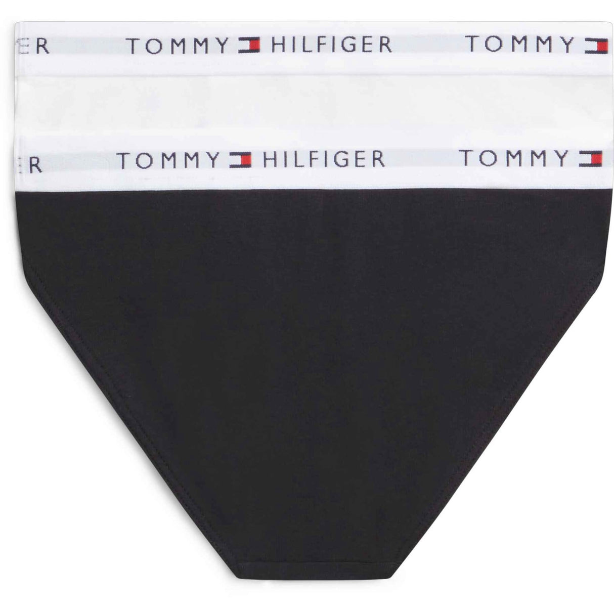 Tommy Hilfiger White / Black-Orange 2-Pack Cotton Bikini