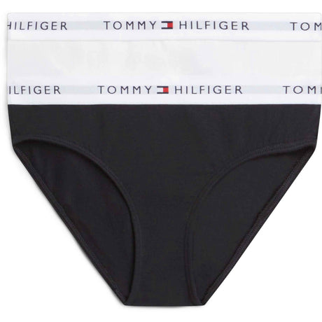 Tommy Hilfiger White / Black-Orange 2-Pack Cotton Bikini