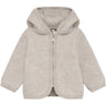 Huttelihut Camel Melange Jacket Ears Wool Fleece