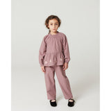 COPENHAGEN COLORS Winter Rose Check Comb. Blouse W. Flower Embroidery