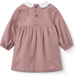 COPENHAGEN COLORS Winter Rose Check Comb. Checkered Romper Dress W. Collar