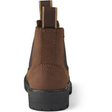 COPENHAGEN COLORS Dk. Brown Chelsea Cowboy Boots W. Warm Lining