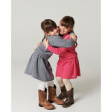 COPENHAGEN COLORS Grey Melange Comb. Cashmere Blouse W. Collar & Blanket Stitch