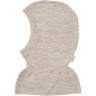 COPENHAGEN COLORS Grey Mel. Lt. Knitted Merino Balaclava With Frill