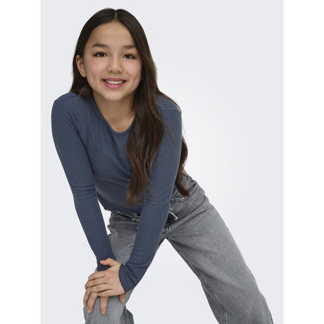 kids ONLY Ombre Blue Kognella L/S O-Neck Top Jrs Noos
