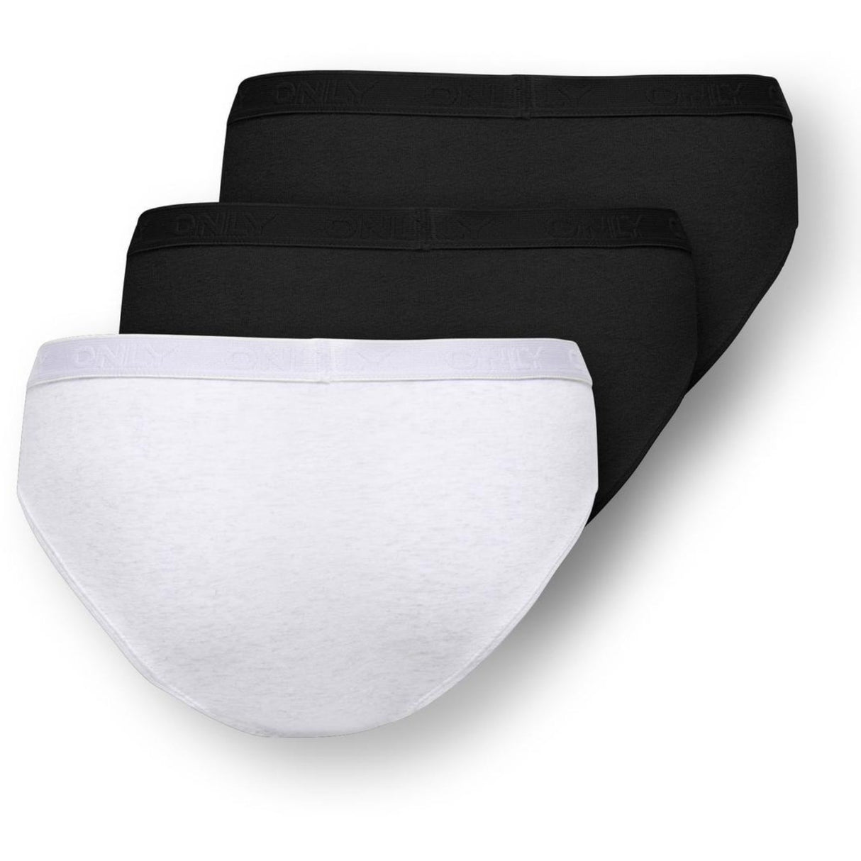 kids ONLY Super Light Grey Melange Koglola 3-Pack Logo Briefs Acc Noos