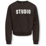 kids ONLY Coffee Bean Studio - Terry Emb. Kogsweat Ls Crew Ovz Stat Swt Noos
