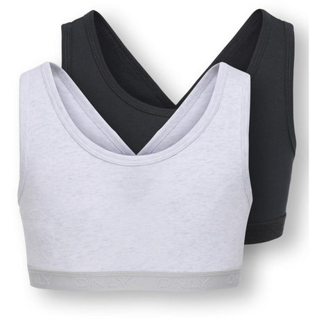 kids ONLY Super Light Grey Melange Koglola 2-P Reversible Logo Top Acc Noos