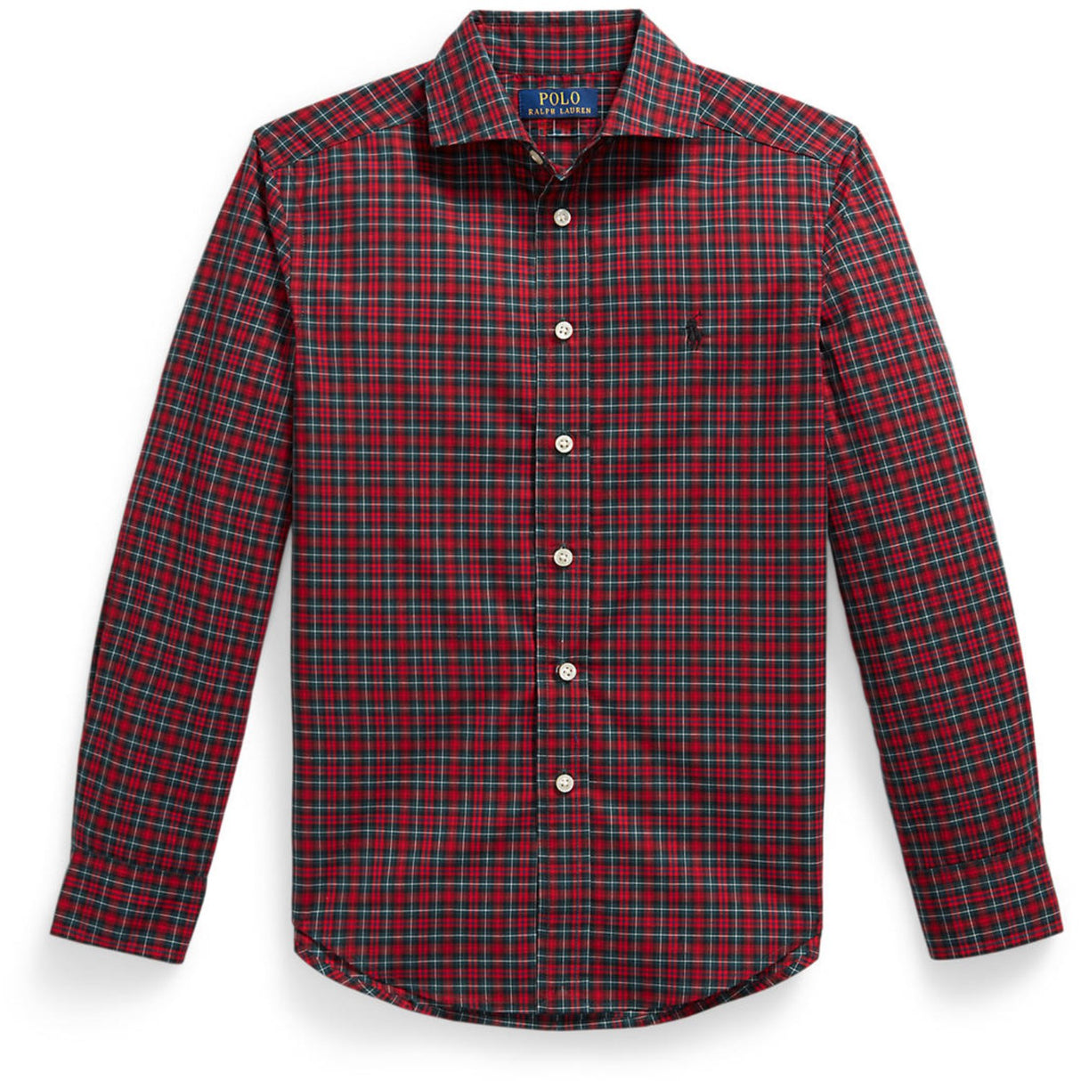 Polo Ralph Lauren #B7457 Red Green Multi Sport Shirt