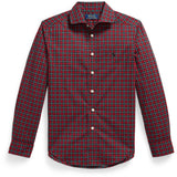 Polo Ralph Lauren #B7457 Red Green Multi Sport Shirt
