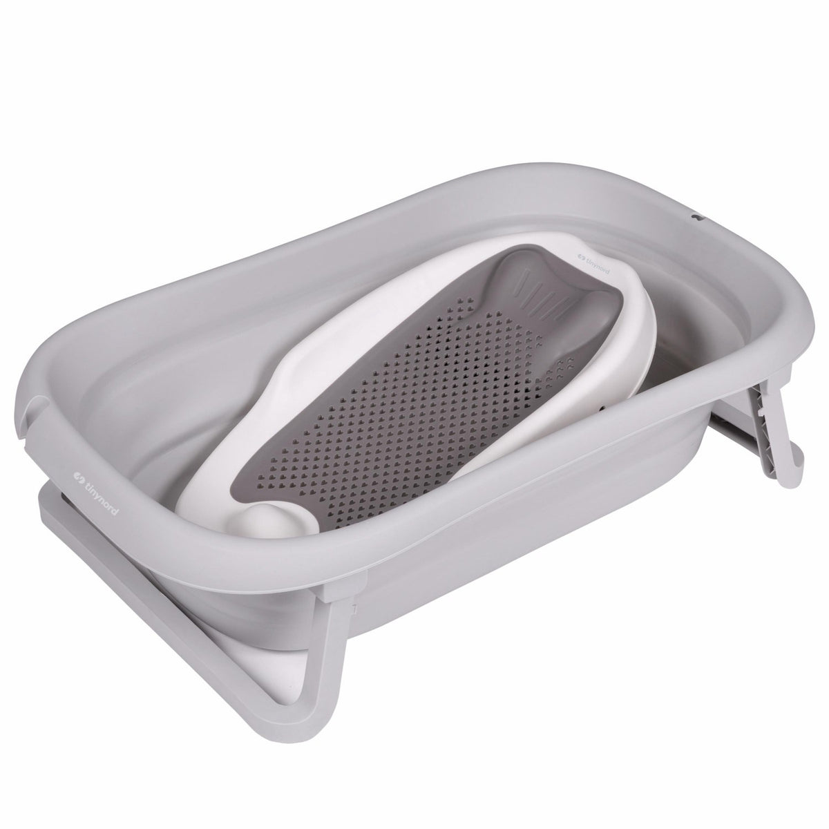 Tinynord Grey Foldable Bathtub Seat