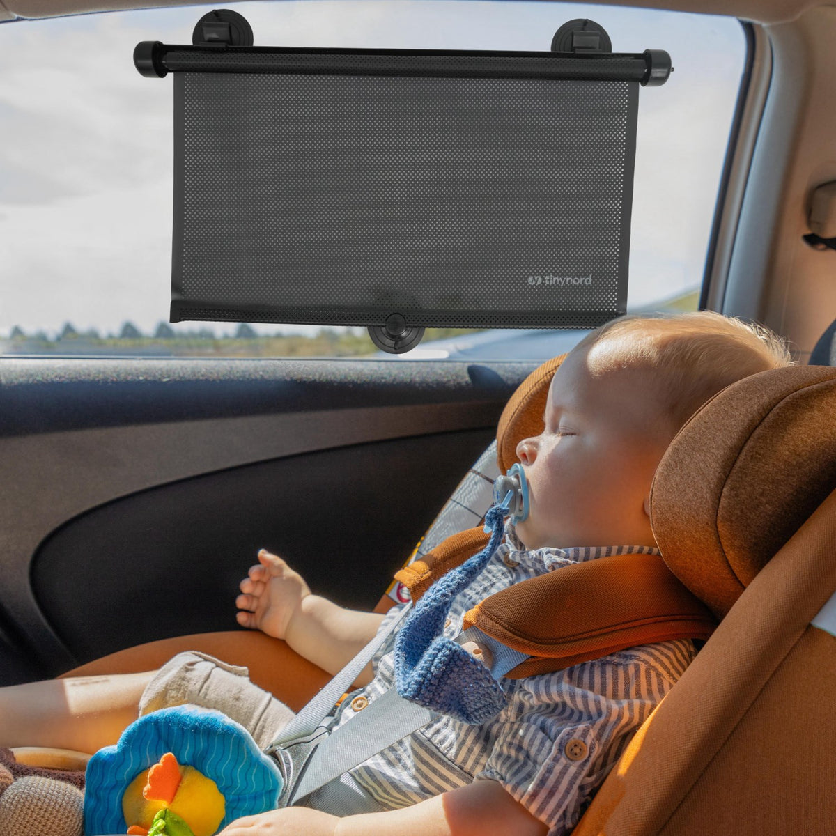 Tinynord Black Car Window Rollershade