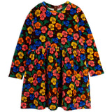 Mini Rodini Multi Violas AOP Velour Dress