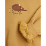 Mini Rodini Beige Elephant Shrew Emb Sweatshirt