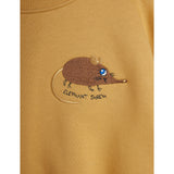 Mini Rodini Beige Elephant Shrew Emb Sweatshirt