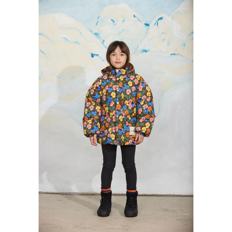 Mini Rodini Multi Violas AOP Heavy Puffer