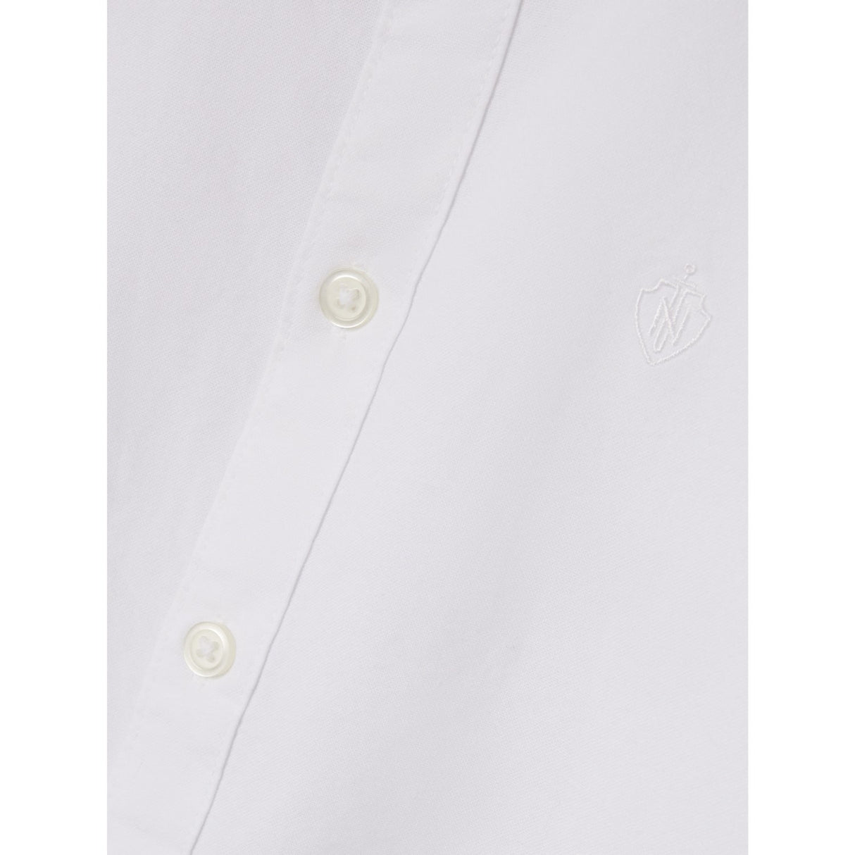 Name It Bright White Nkmnewsa Ls Shirt Noos
