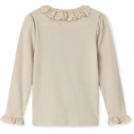 Fliink Sandshell Kenna Ls Lace Blouse