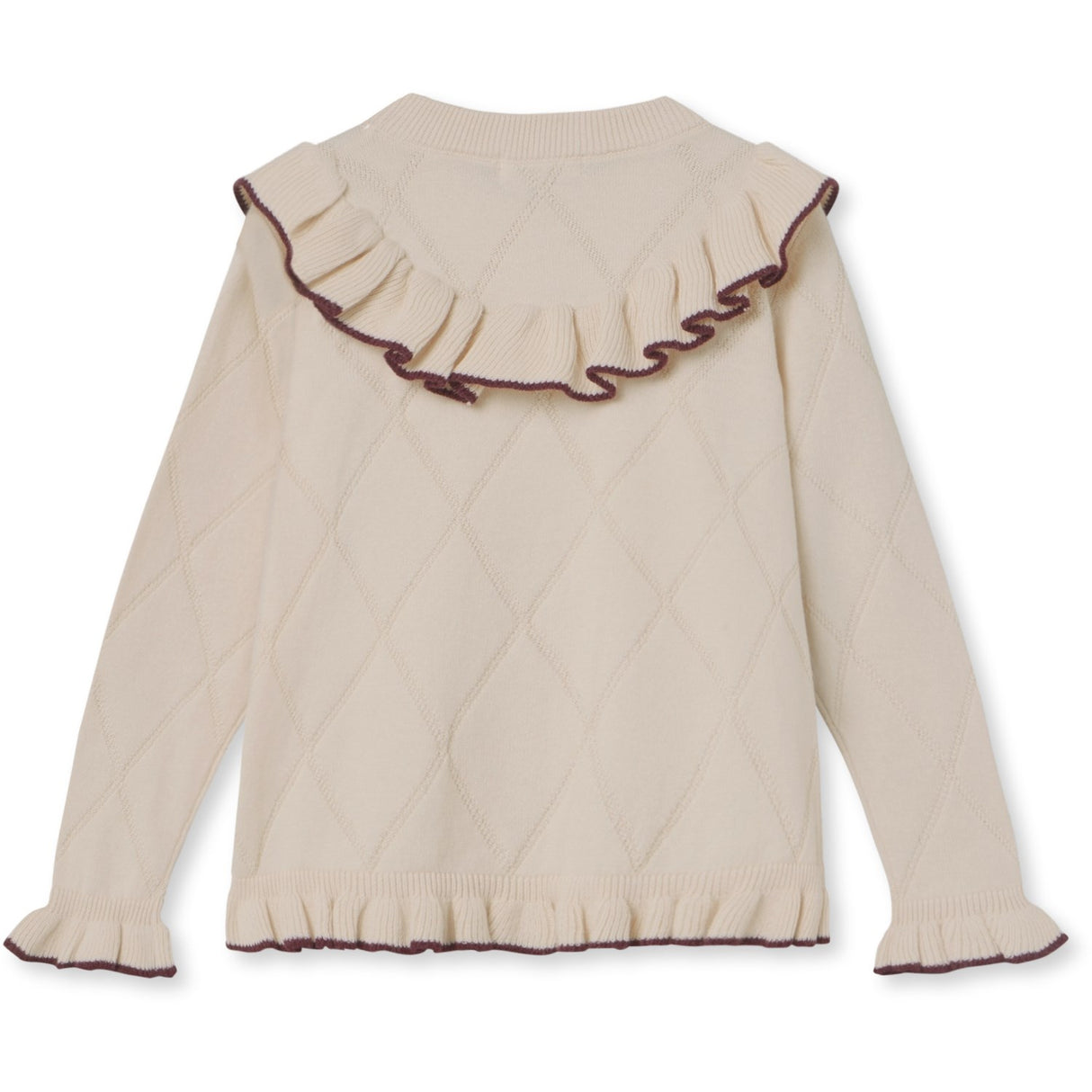 Fliink Sandshell Nova Embr. Ruffle Cardigan