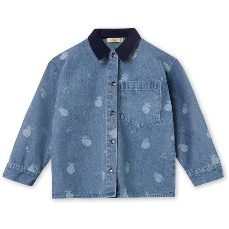 Fliink Medium Blue Aop Don Denim Shirt