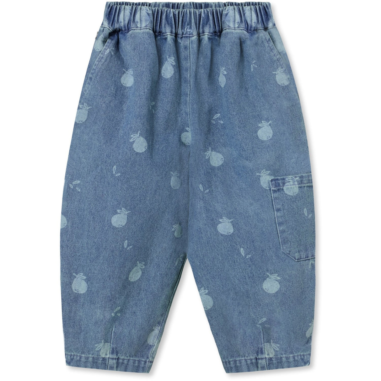 Fliink Medium Blue Aop Don Denim Duna Cargo Pants