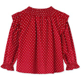 Fliink Red Bud Dot Dolly Dot Blouse