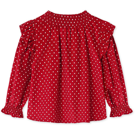 Fliink Red Bud Dot Dolly Dot Blouse