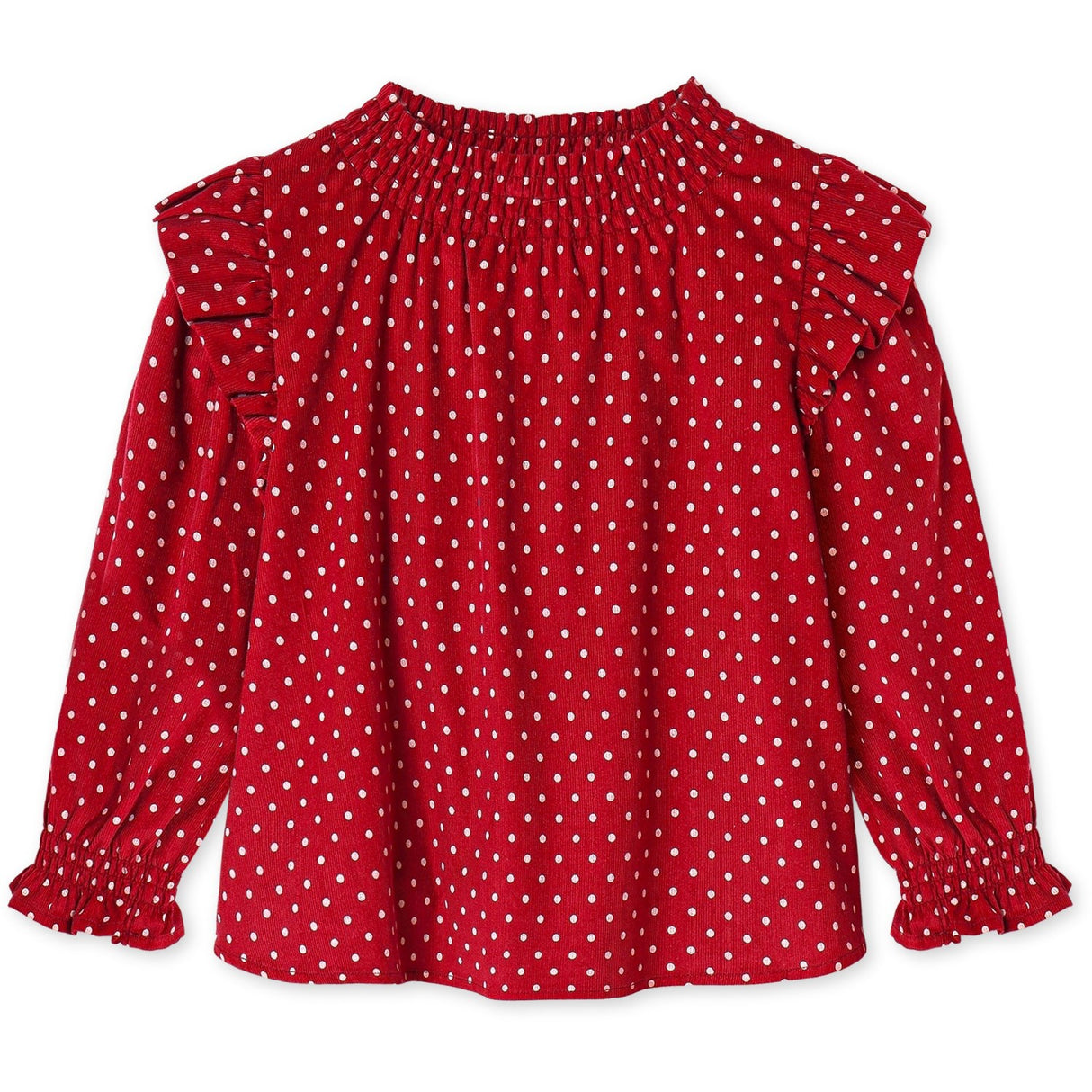 Fliink Red Bud Dot Dolly Dot Blouse