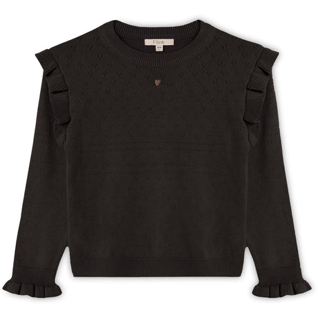 Fliink Coffee Bean Fame O-Neck Blouse