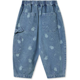 Fliink Medium Blue Aop Don Denim Duna Cargo Pants