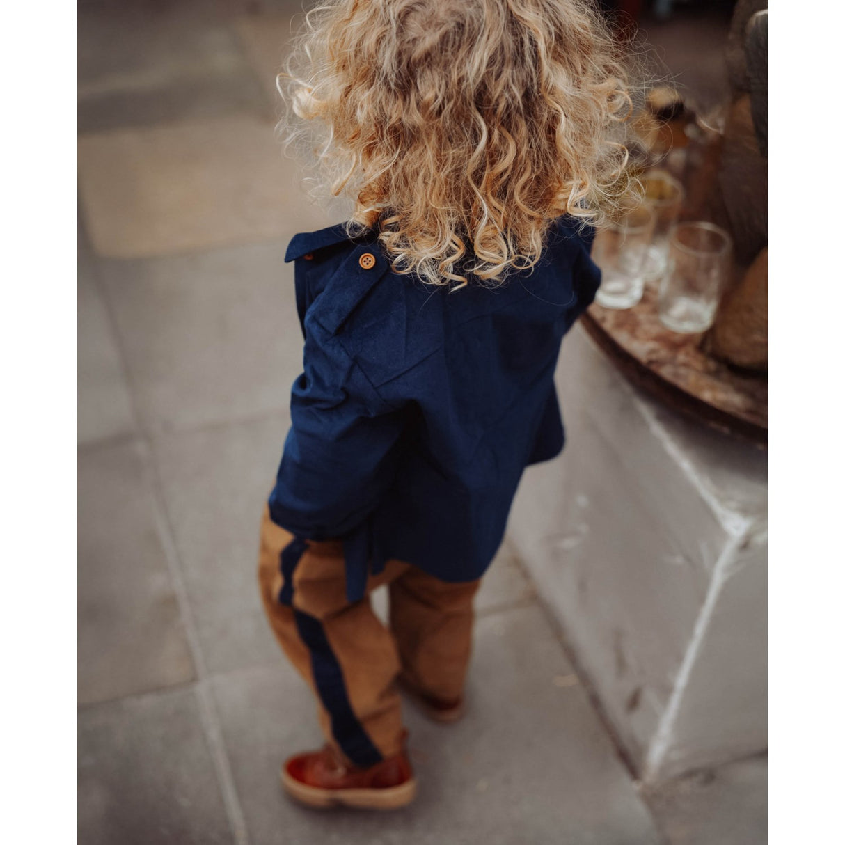 Fliink Dull Gold Dolly Contrast Pants