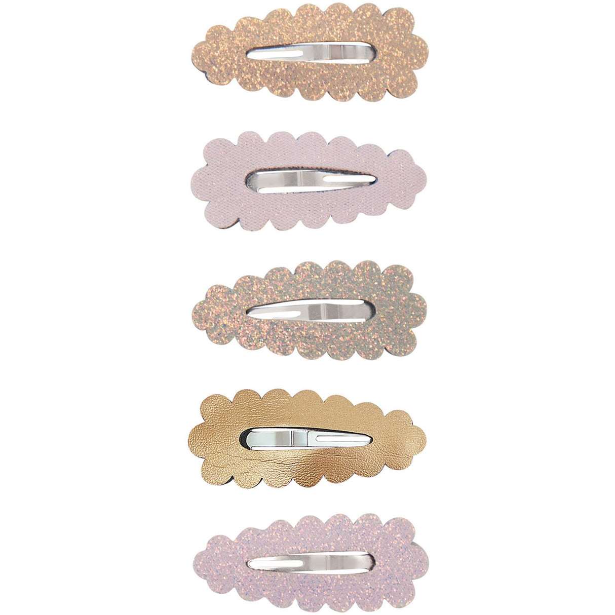 Mimi & Lula 5 Hair Clips - Mini Scalloped Dreamwish