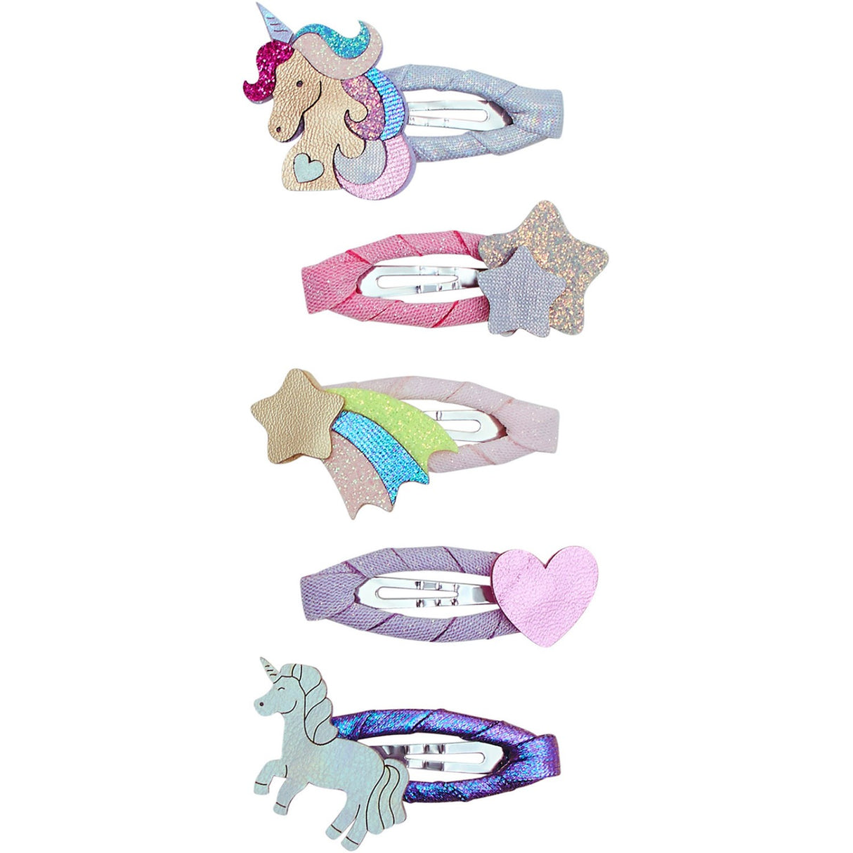Mimi & Lula 5 Hair Clips - Mini Unicornland