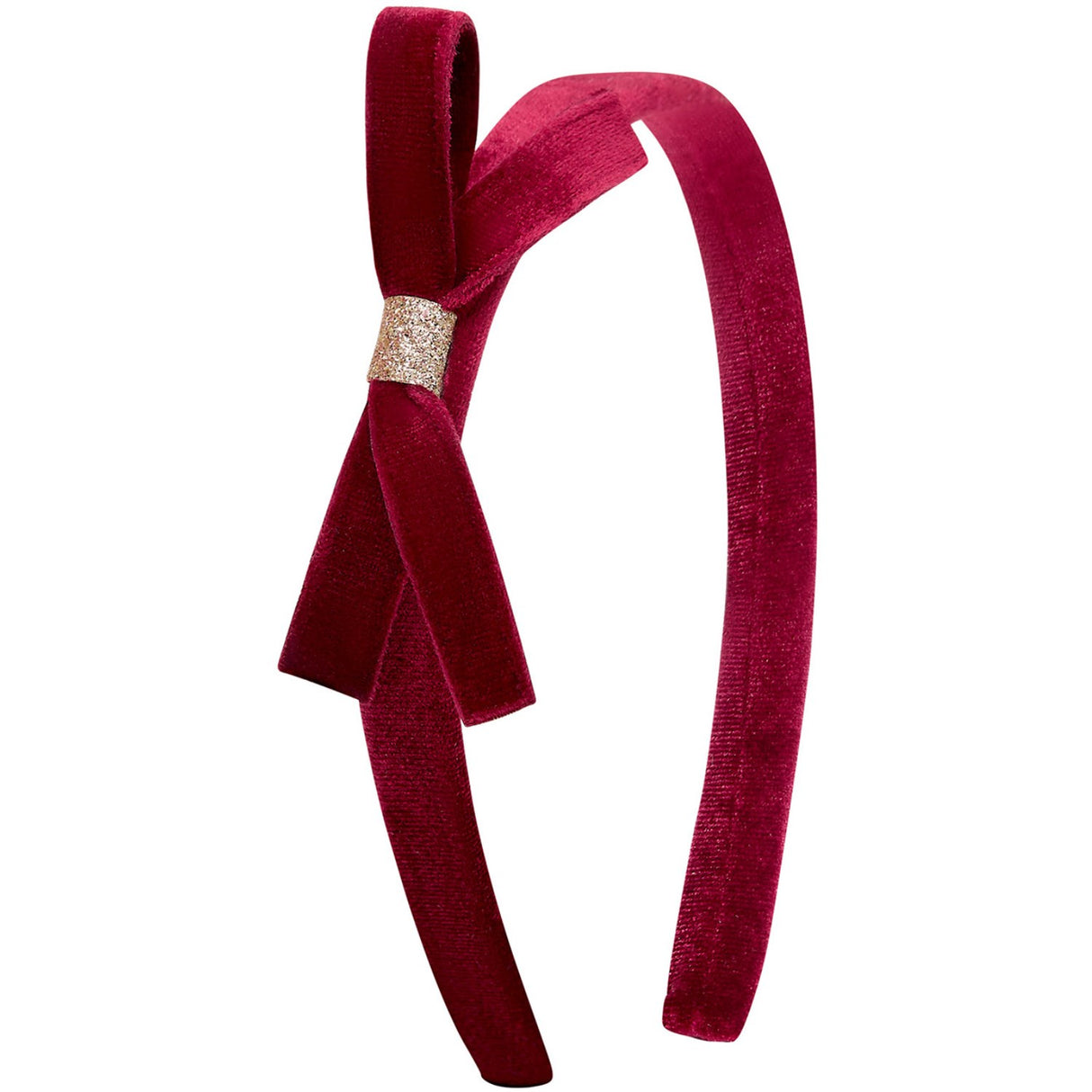 Mimi & Lula Hårbøjle - Burgundy Violet Bow