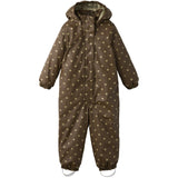 Lil'Atelier Dark Earth Hearts Nmfladry10 Pad Snowsuit Aop Fo Lil