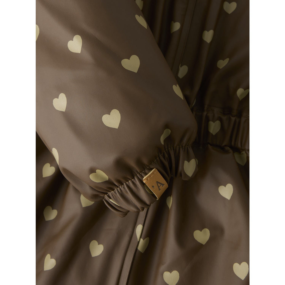 Lil'Atelier Dark Earth Hearts Nmfladry10 Pad Snowsuit Aop Fo Lil