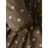 Lil'Atelier Dark Earth Hearts Nmfladry10 Pad Snowsuit Aop Fo Lil