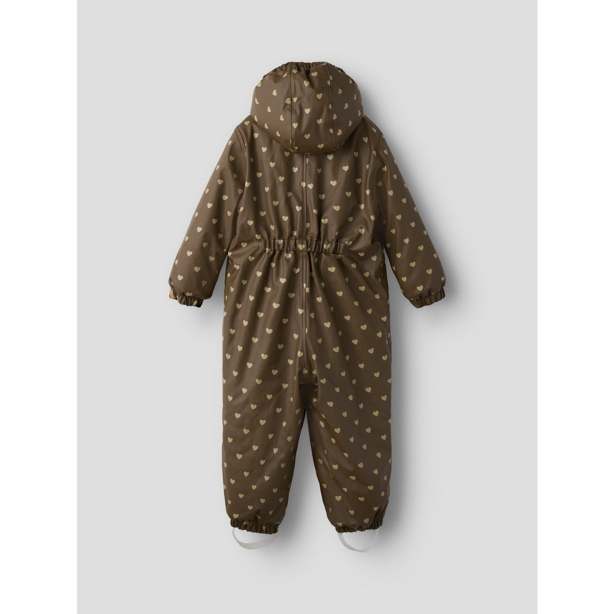 Lil'Atelier Dark Earth Hearts Nmfladry10 Pad Snowsuit Aop Fo Lil