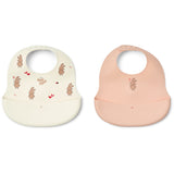 LIEWOOD Wild Child / Rosey Ember Printed Bib 2-pack