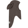 Huttelihut Brown Melange Balaclava Ears Cotton Fleece