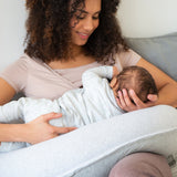 Doomoo Striped Grey Nursing & Pregnancy Pillow