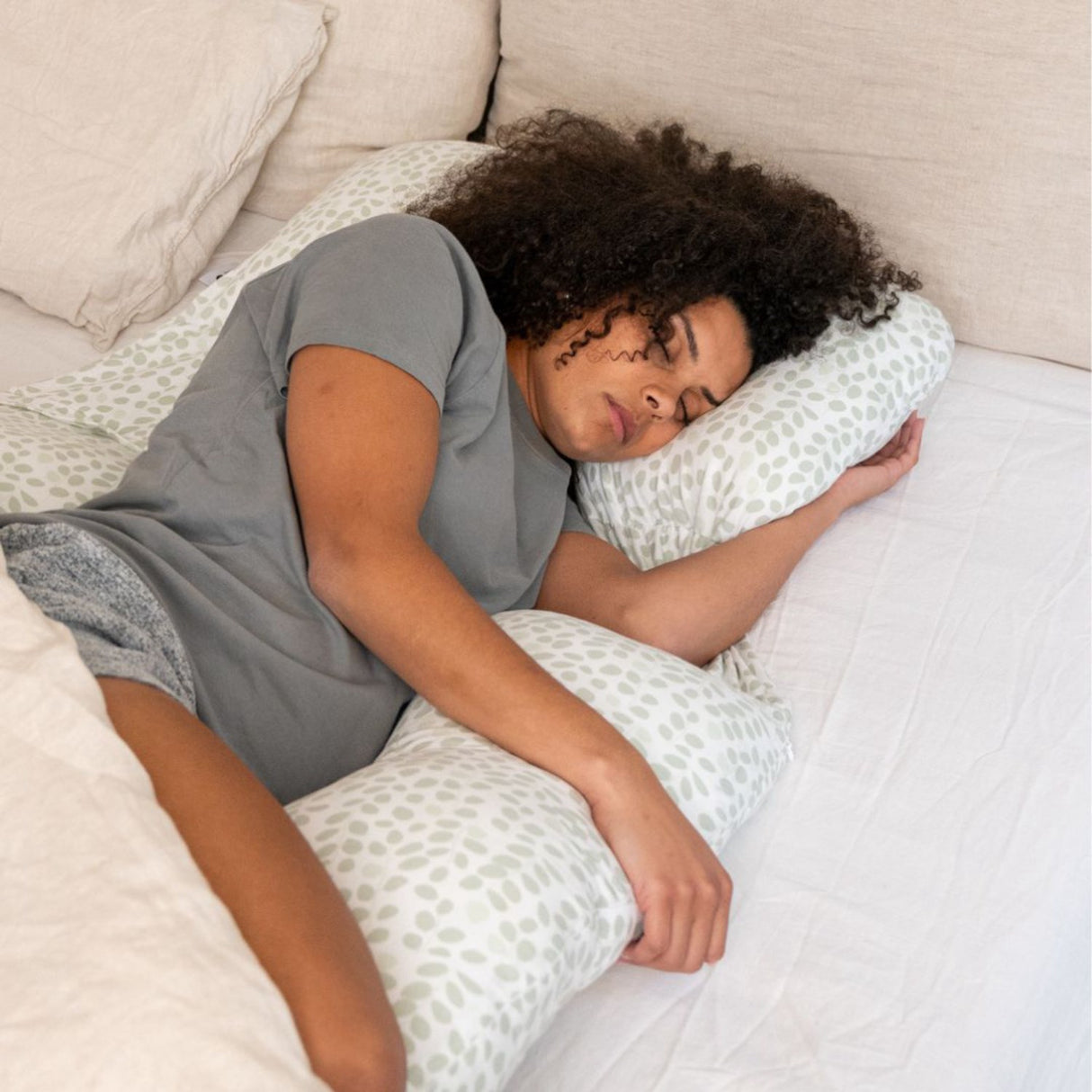 Doomoo Leaf Green Maxi Pregnancy Pillow
